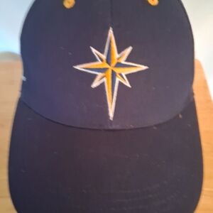 Navy Blue Baseball Cap Red Robin Logo
